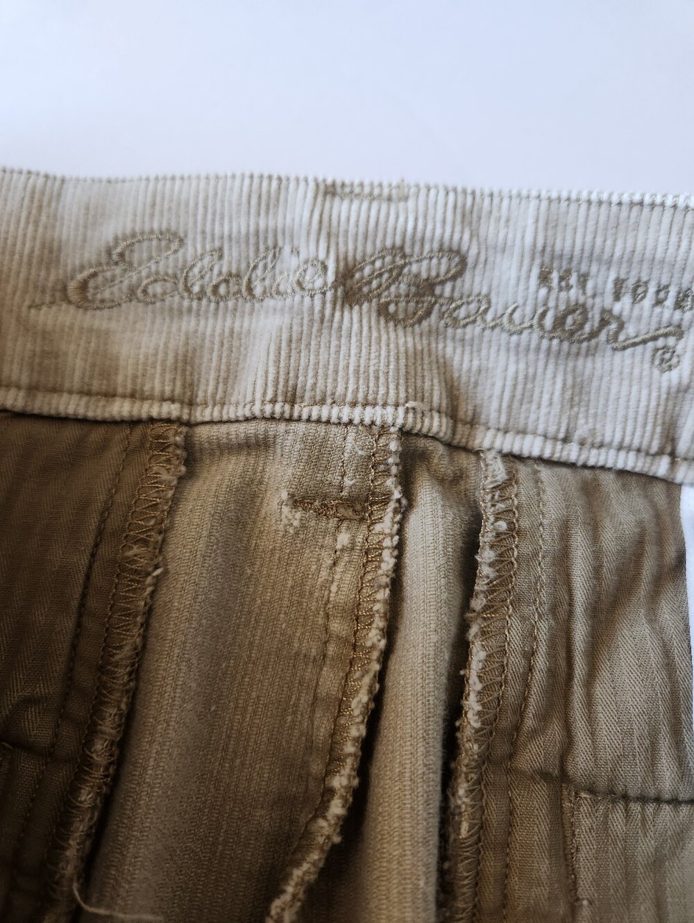 Eddie Bauer Cordaroy Tan Skirt Suze 8 - Picture 5 of 8